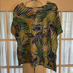 Alfred Dunner Floral Lace Accent Top